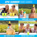 Super Skills - Juegos al aire libre - Juego de verano en el patio trasero - Actividad exterior para niños de 8 a 12 años, adolescentes y adultos - Divertida fiesta de agua para toda la familia