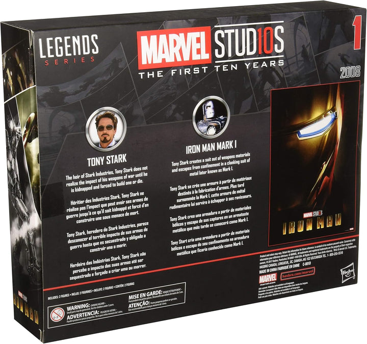 Marvel Studios Legends Series Hasbro Tony Stark y Iron Man