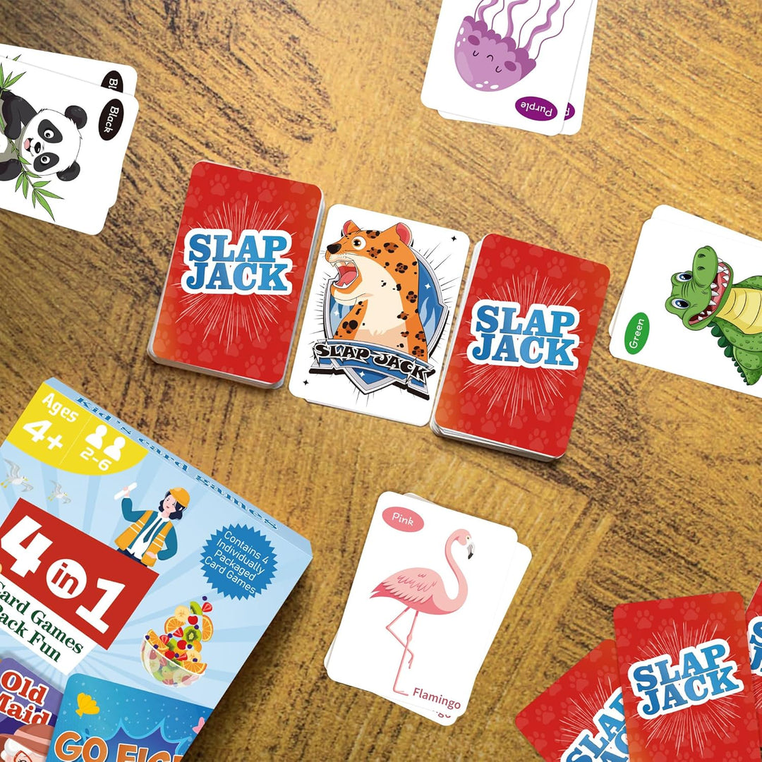 Juegos de Cartas Go Fish Old Maid Slap Jack y Memory