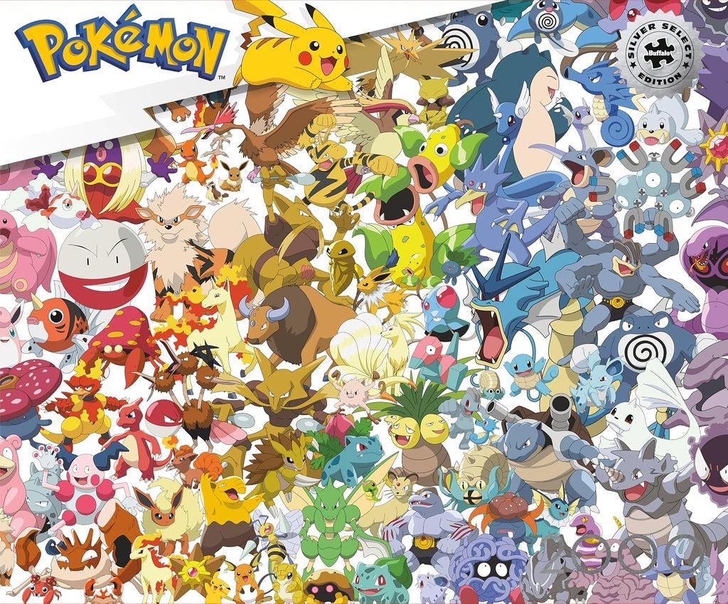 Buffalo Games Pokémon Silver Select Kanto 151, rompecabezas para adultos de