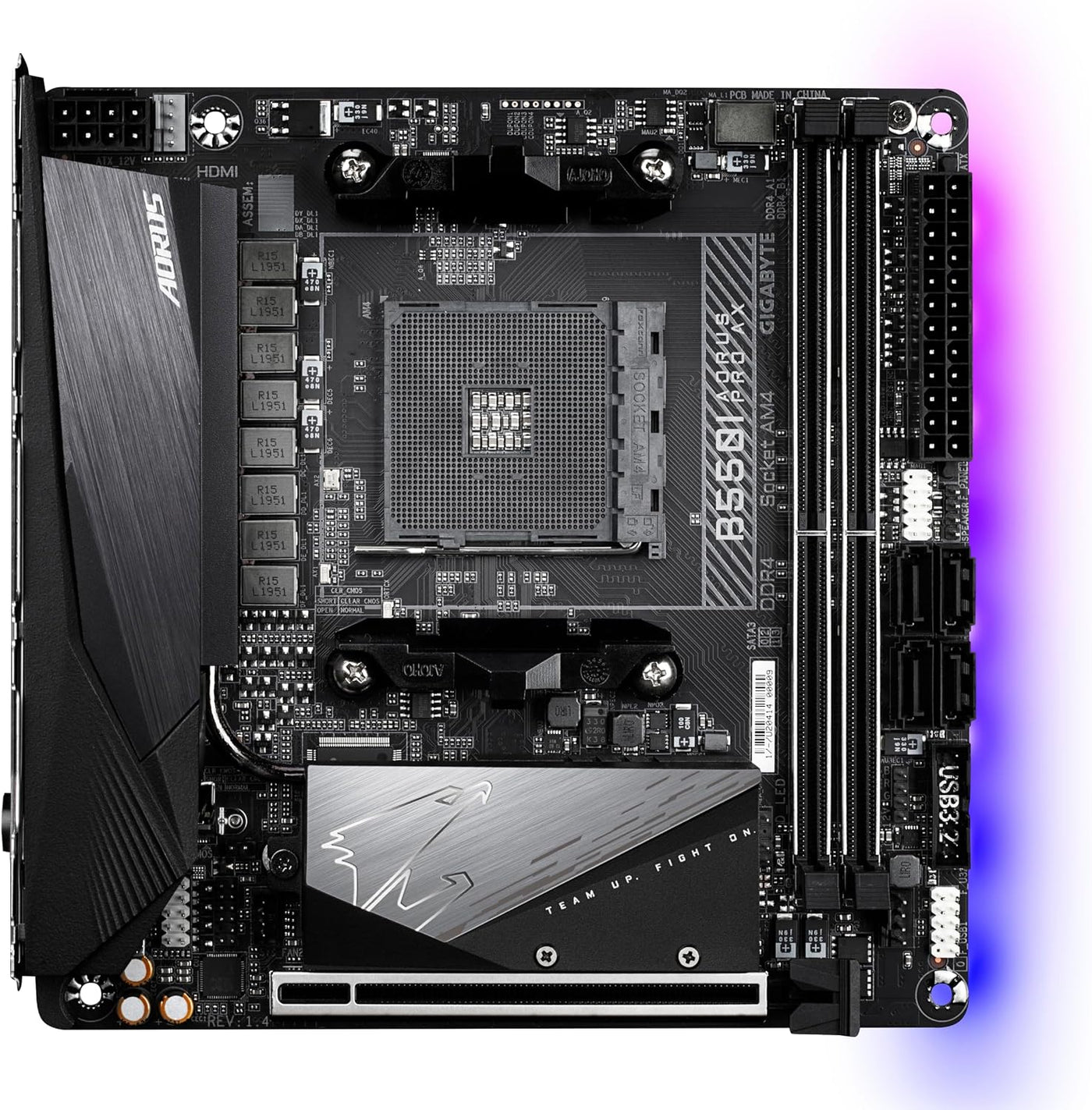 GIGABYTE B550I AORUS PRO AX|Placa madre para juegos: AM4 AMD\/B550\...