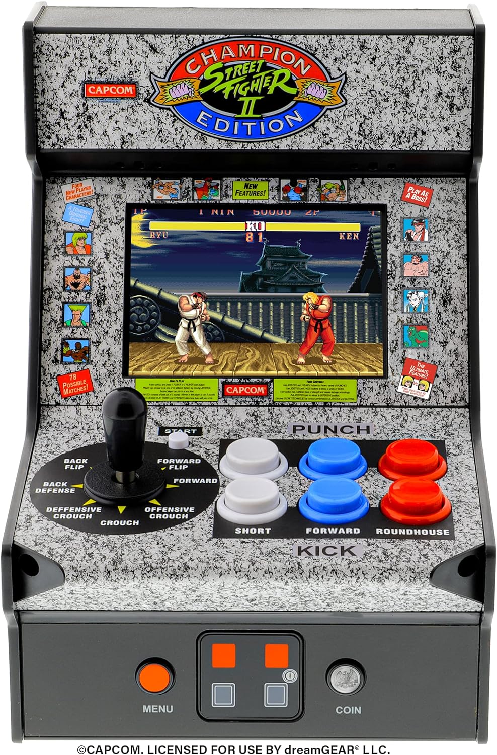 My Arcade - (DGUNL-3283) Micromáquina de arcade Street Fighter 2 Ch...