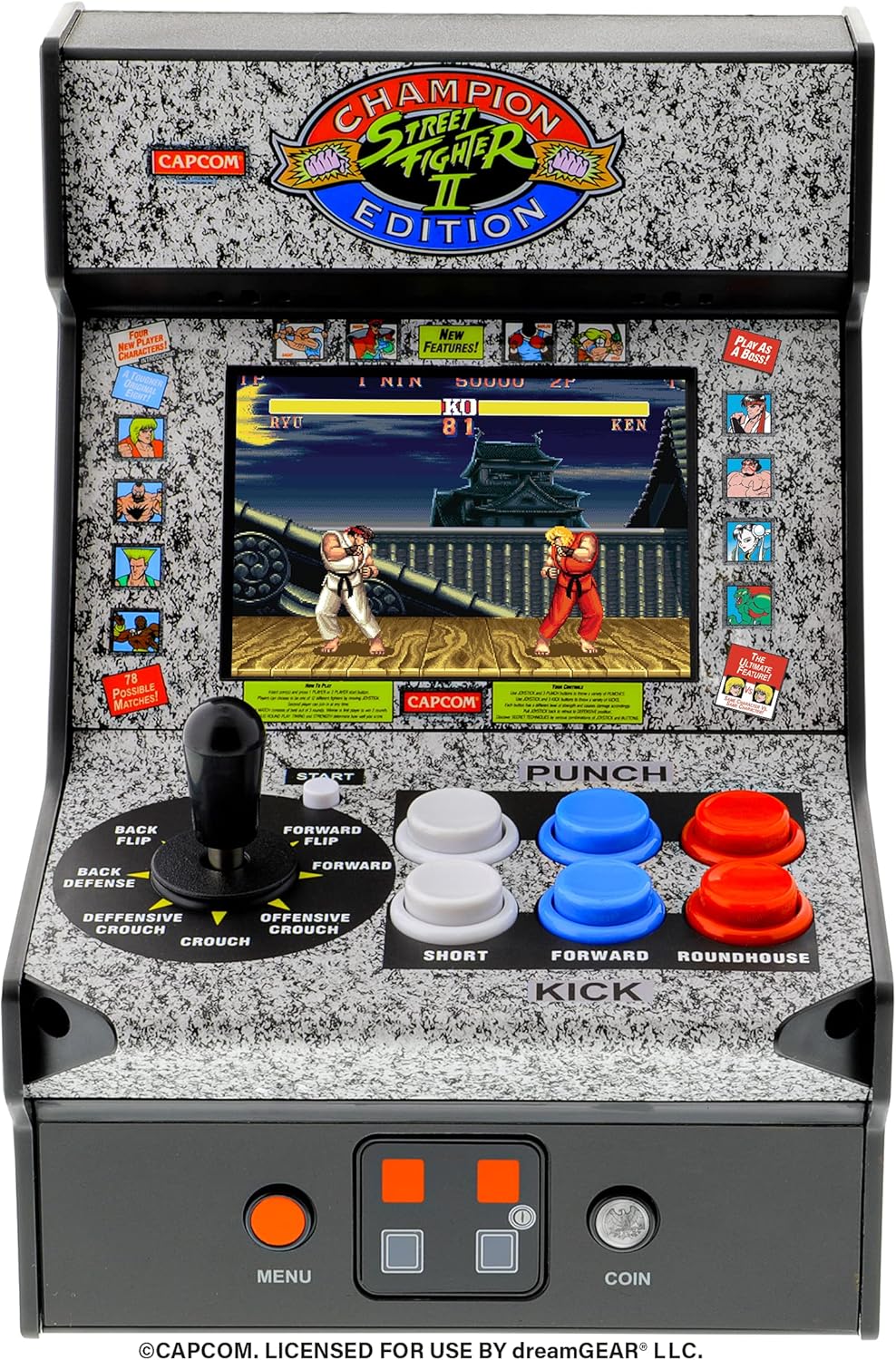 My Arcade - (DGUNL-3283) Micromáquina de arcade Street Fighter 2 Ch...