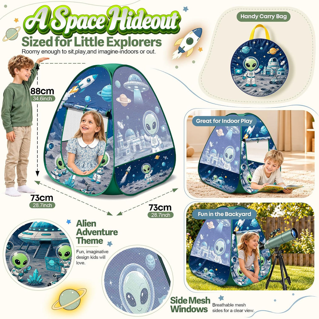 Telescopio para niños de 8 a 12 años y principiantes adultos