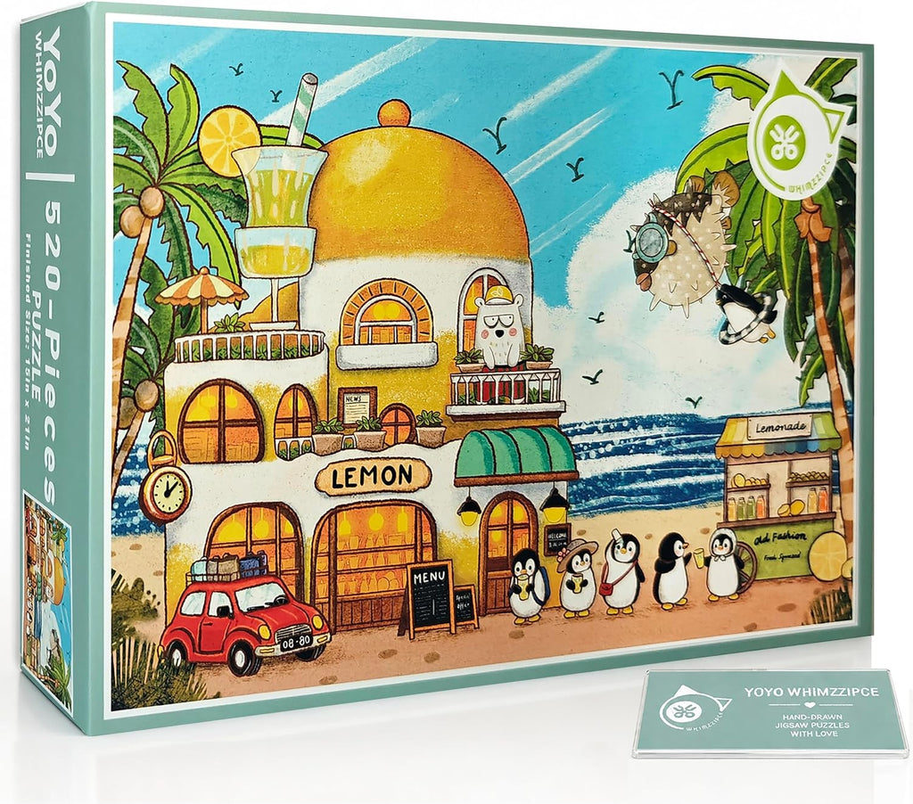 Penguin Story - Rompecabezas de playa para adultos, 520 piezas