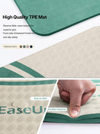 EaseUp Tapete de yoga de 0.394 in de grosor, 73 x 31.5 pulgadas, extra