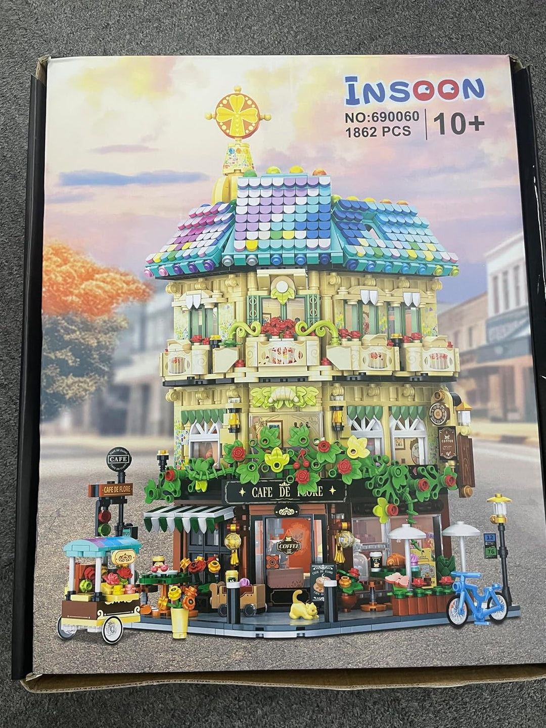 Flower Cafe - Juego de construcción de casa con luces 1876
