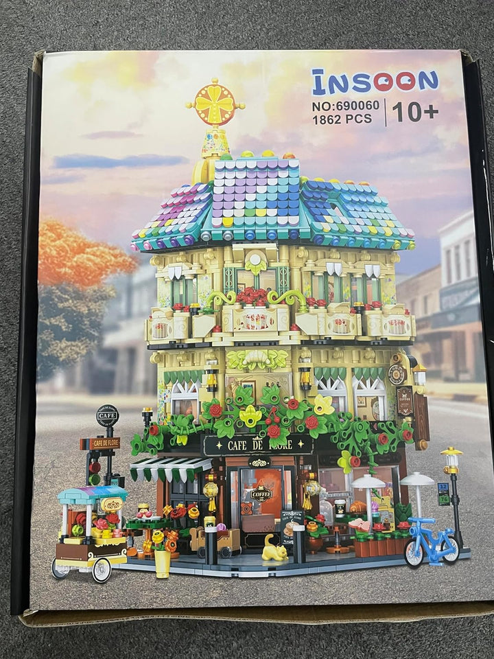 Flower Cafe - Juego de construcción de casa con luces 1876