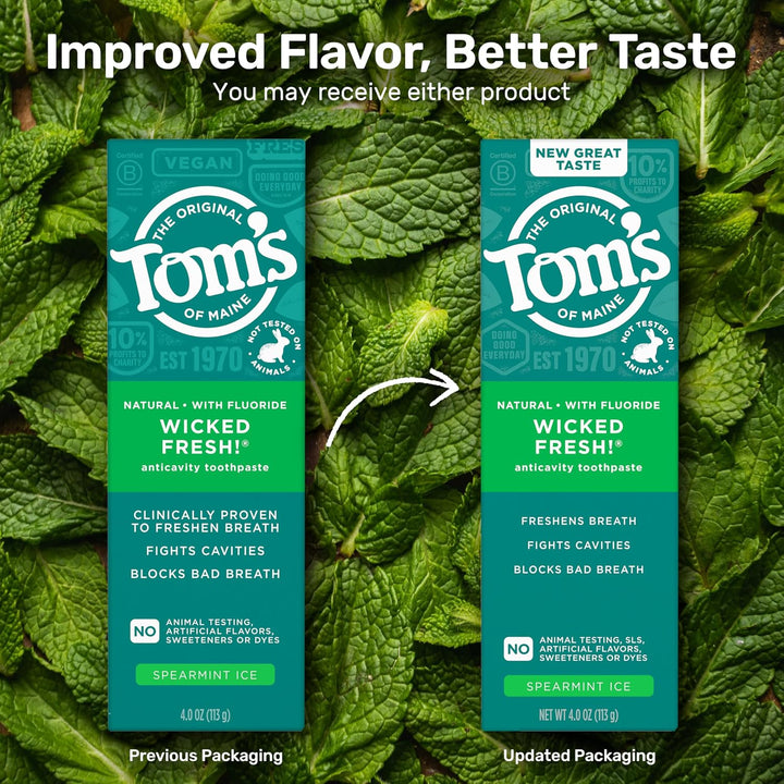 Tom's of Maine ¡Malvado y fresco! Pasta dental anticaries natural,...