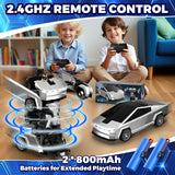 Transform RC Cyber Pickup Truck Car Robot Toy para niños, auto de c...