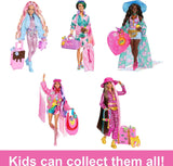 Muñeca Barbie Extra Fly con ropa y accesorios de viaje con temática...
