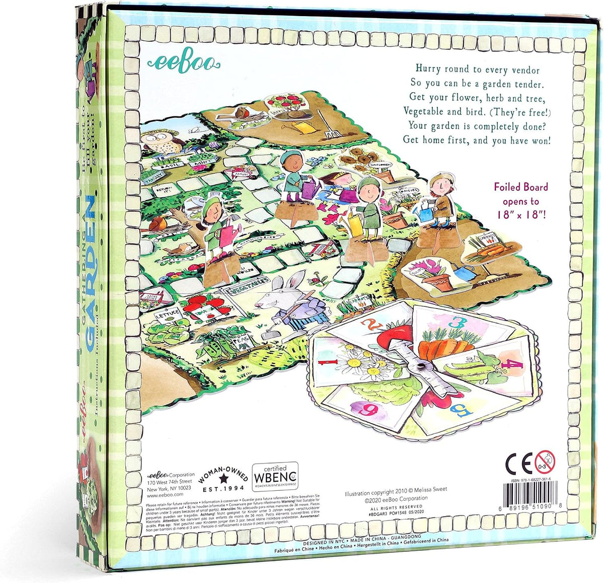 eeBoo - Juego de mesa Gathering a Garden, conteo de plantas, edades de 5