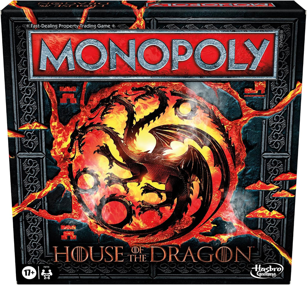Monopoly Edición Casa de Dragón - Juego de mesa | Basado en la exitosa serie de televisión | Para edades de 17 años en adelante | De 2 a 6 jugadores | Juegos de estrategia (exclusivo de Amazon)