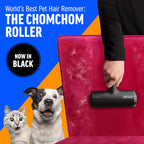 ChomChom Roller Removedor de pelo de mascotas – Rodillo de pelusa reutilizable de tamaño original para gatos y perros en muebles, sofá, alfombra, automóvil, alfombras y ropa de cama – portátil