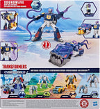 Transformers CYBERWORLD Soundwave Deep Sea Explorer, Energon Surge | Figura de acción de 9 pulgadas con cambio rápido al modo submarino | Juguetes robot para niños mayores de 6 años