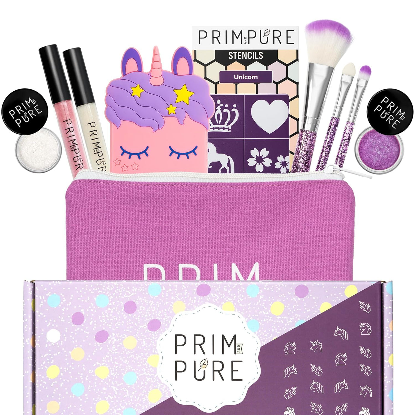 Prim and Pure Set de regalo mineral con espejo de unicornio, perfec...