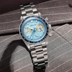ADDIESDIVE Racing Chronograph Relojes para Hombre 3 Sub-diales 100M a Prueba de Agua