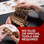 UGEARS V8 Kit de modelo de motor - Rompecabezas de madera 3D para adultos