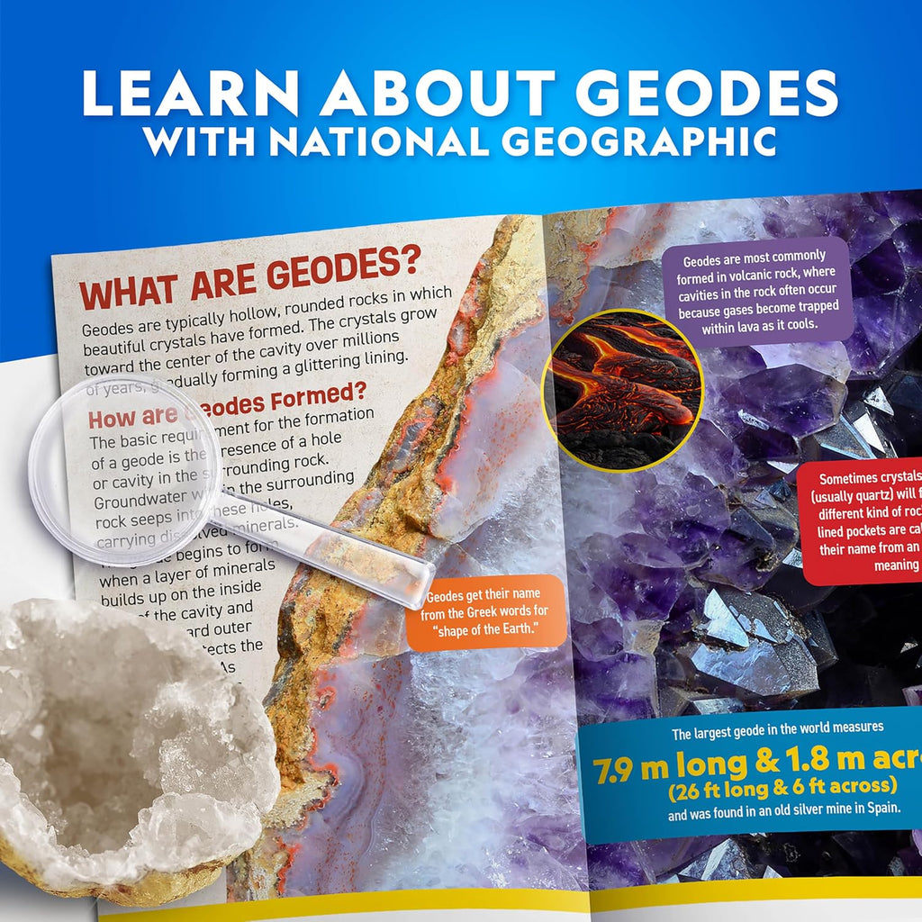 National Geographic Break Open 15 Premium Geodes Science Kit para Kids