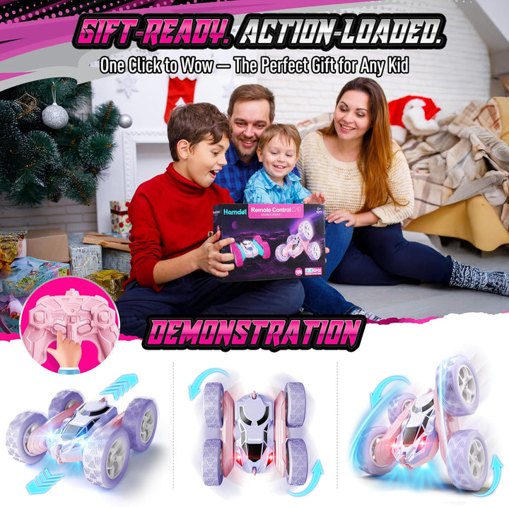 Hamdol Auto a control remoto para niñas, vehículo de control remoto...