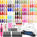 YALSYNY Kit de esmalte de uñas de gel con lámpara de uñas UV