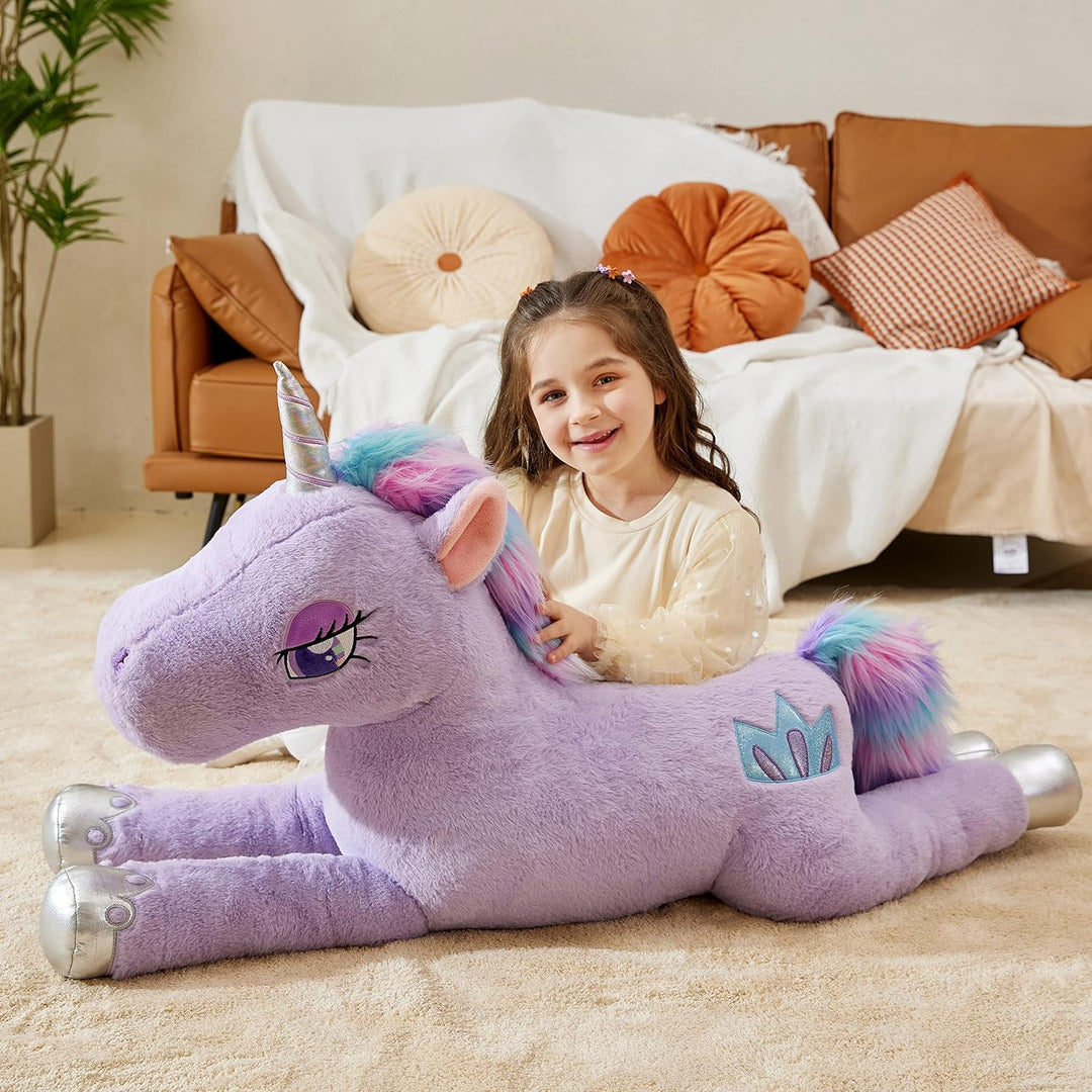 IKASA Animal de Peluche de Unicornio Gigante, Juguetes Suaves Grand...