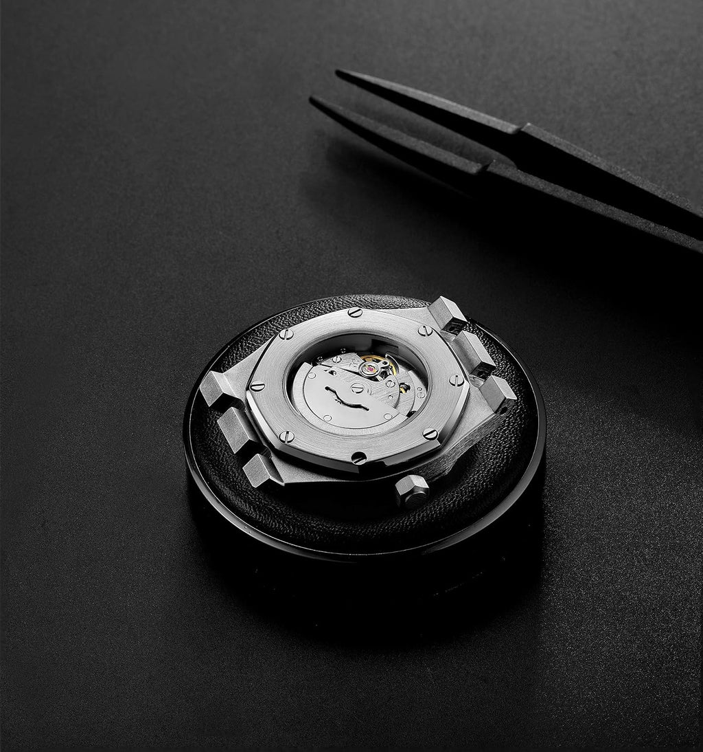 FEICE Reloj automático para hombres, reloj mecánico luminoso impermeable