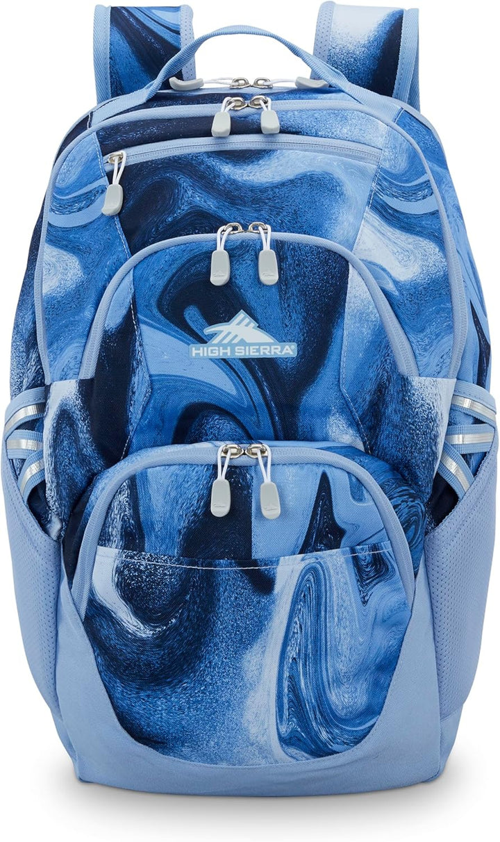 High Sierra Mochila Swoop Sg unisex, Remolino de mármol azul, Tamañ...