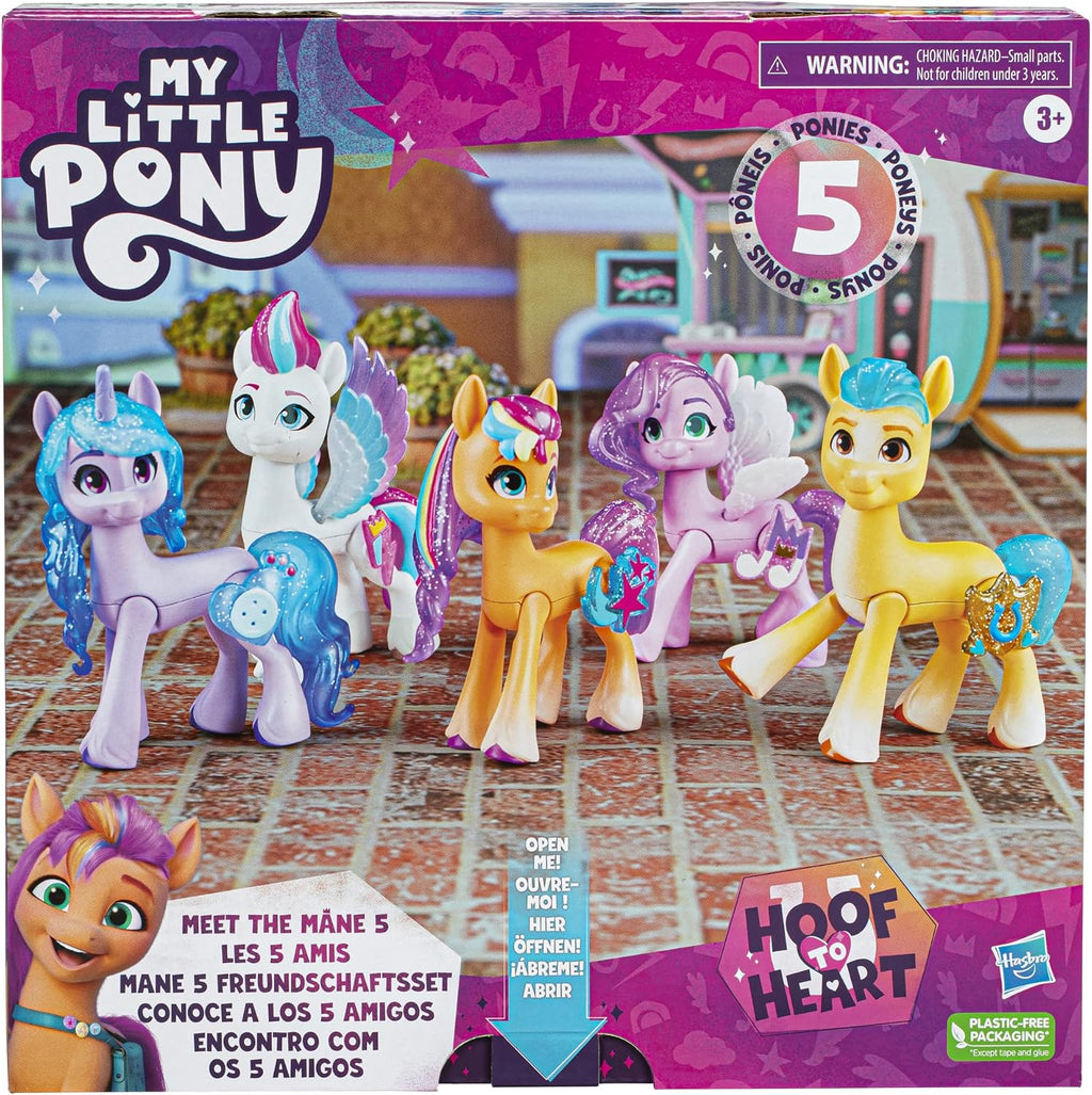 My Little Pony Juguetes: Haz que tu marca conozca el juego de colección Mane 5, regalos para niños (exclusivo de Amazon)