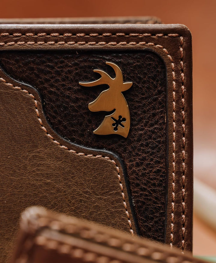 House of Jack Co. Cartera larga para hombre | Cuero de grano comple...