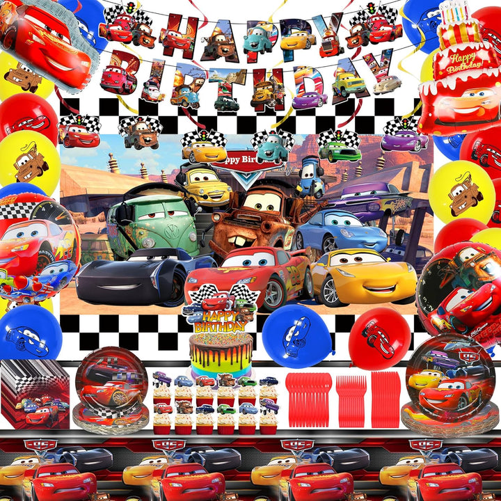 112 piezas de suministros de fiesta de cumpleaños de