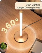 Lámpara EDISHINE Lámpara de mesa moderna, lámpara de noche delgada LED con