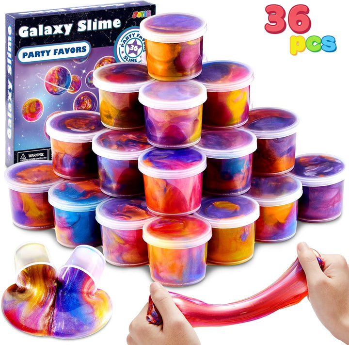 JOYIN Slime - Recuerdos de fiesta, paquete de 36 vasos de slime gal...
