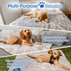 PupProtector - Manta impermeable, color gris, 60 x 50 pulgadas