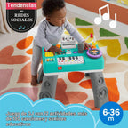 Fisher-Price Juguete para bebés y niños pequeños, mesa de DJ para reír y aprender con actividades musicales educativas para el desarrollo de niños a partir de 6 meses