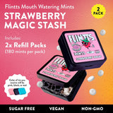 Flintts Mints Strawberry Stash - Mentas deliciosas sin azúcar para...