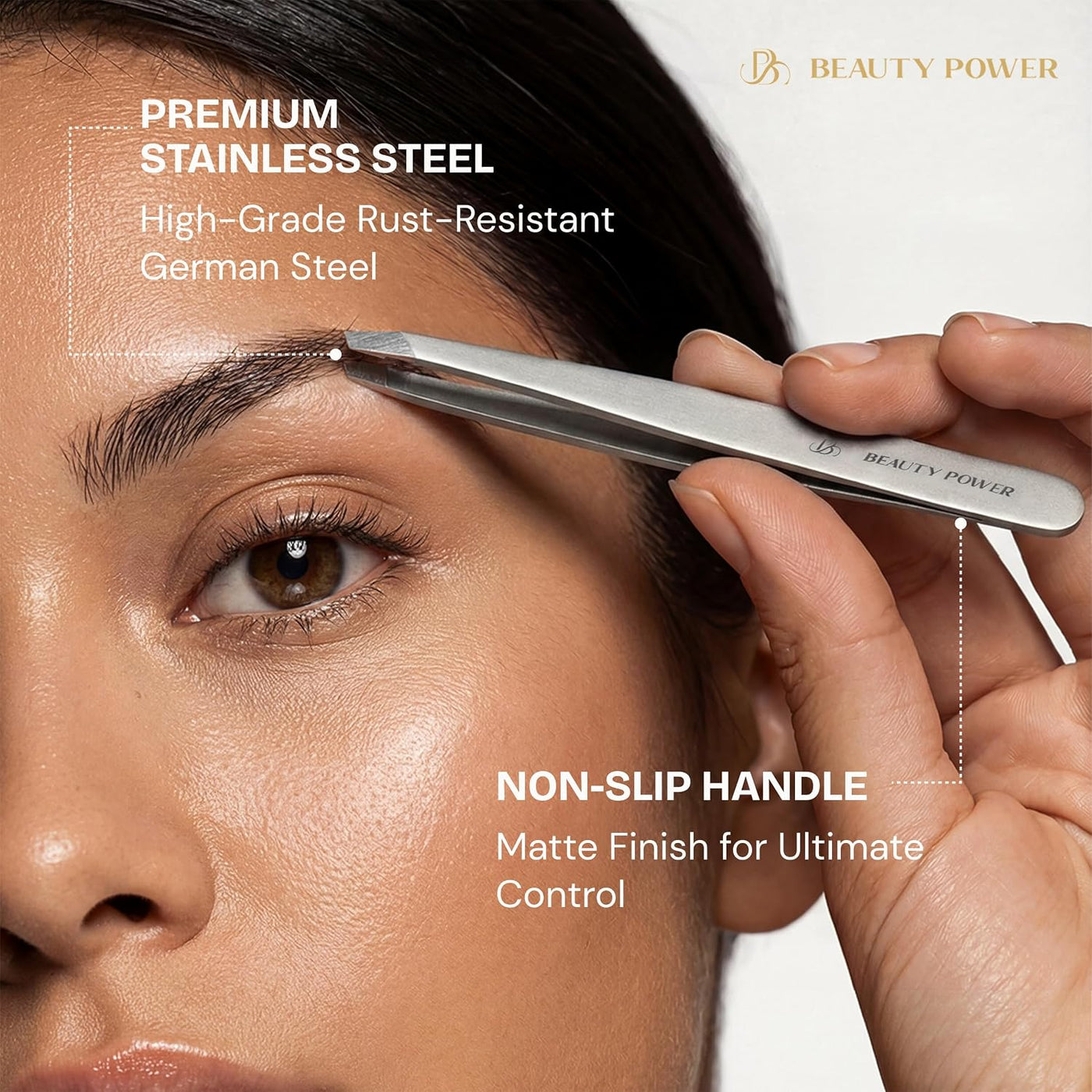 Beauty Power Pinzas Inclinadas Profesionales de Ultra-Precisión par...