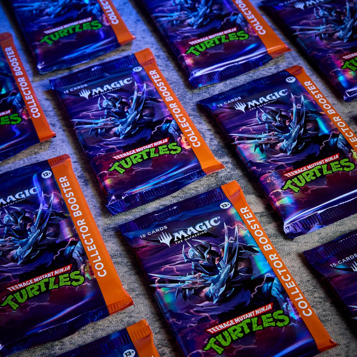 Magic: The Gathering Teenage Mutant Ninja Turtles - Caja de refuerzo de coleccionista | 12 paquetes | Juego de cartas coleccionables