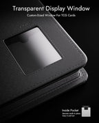 Carpeta de carga superior con 4 bolsillos con ventana de