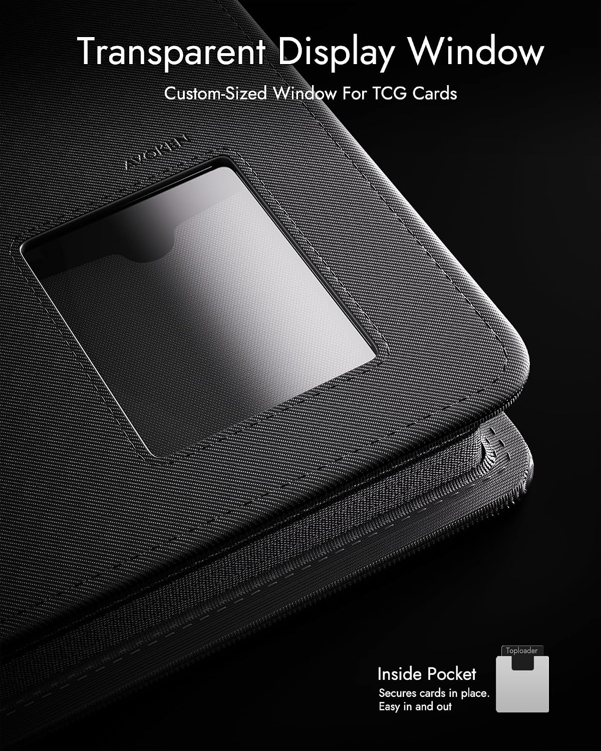 Carpeta de carga superior con 4 bolsillos con ventana de