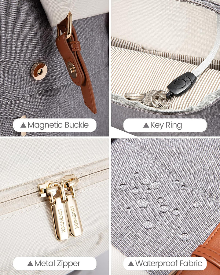 LOVEVOOK - Mochila para laptop de mujer, mochila de viaje para comp...