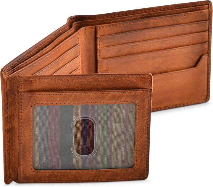 BULL GUARD Billeteras plegables con bloqueo RFID para hombres, cart...
