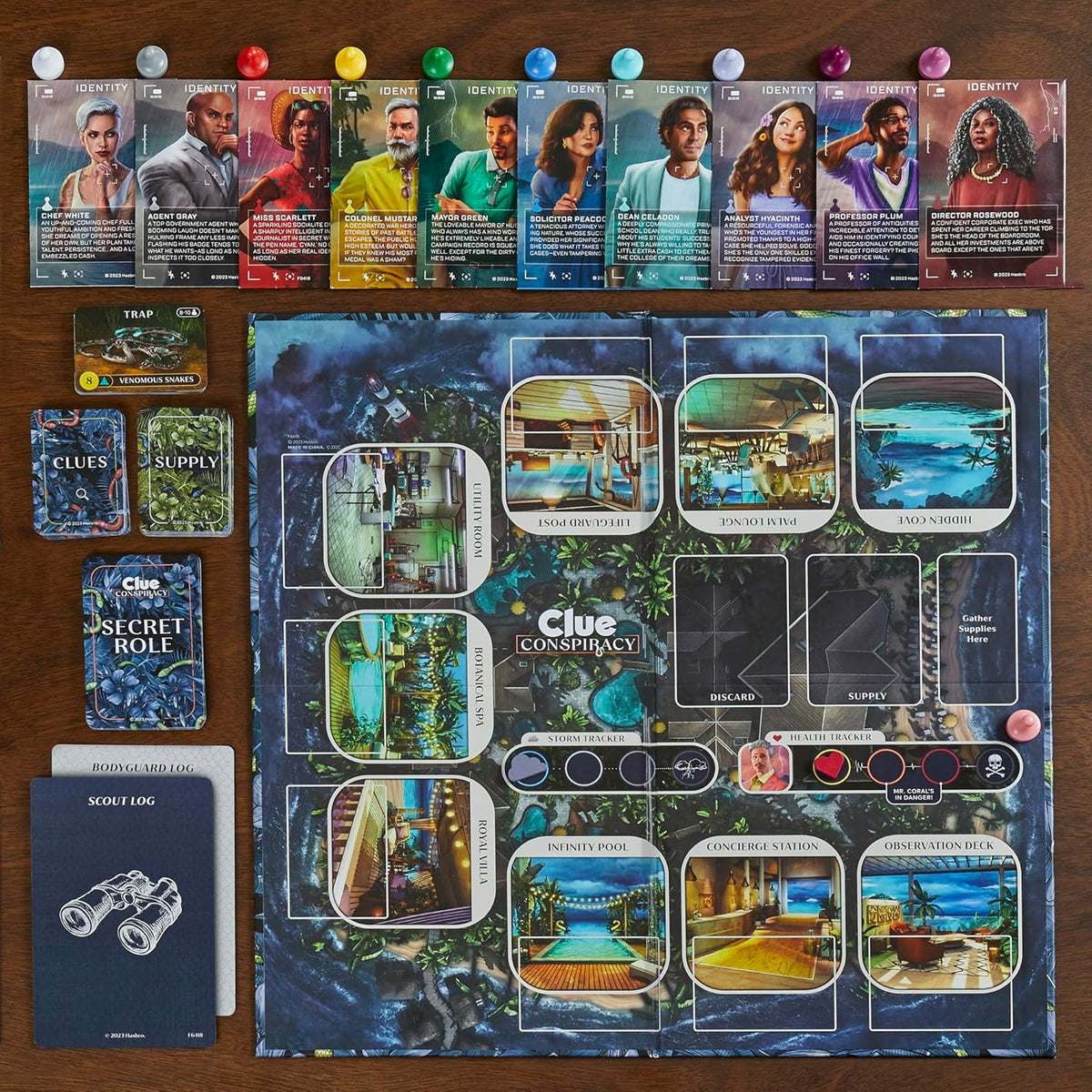 Hasbro Gaming Juego de mesa Clue Conspiracy para adultos y