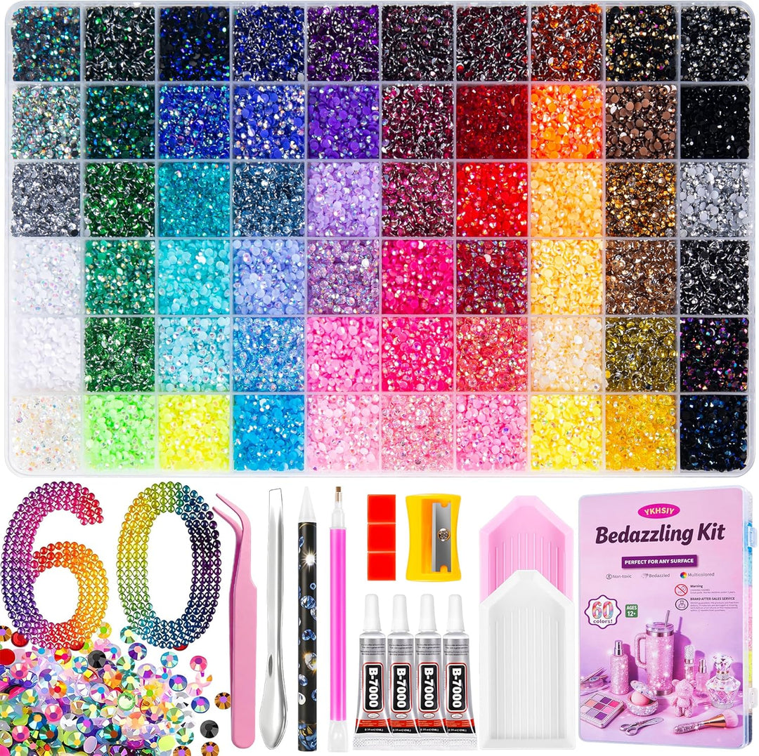 Bedazzling Kit de 48000 piezas de diamantes de imitación de resina...