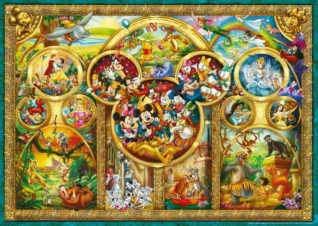 Ravensburger - Mundo mágico de Disney - Rompecabezas de 2 x 1000 piezas - Álbum de sellos # 1 - Mejores temas # 2 - Puzzles para adultos
