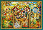 Ravensburger - Mundo mágico de Disney - Rompecabezas de 2 x 1000 piezas - Álbum de sellos # 1 - Mejores temas # 2 - Puzzles para adultos