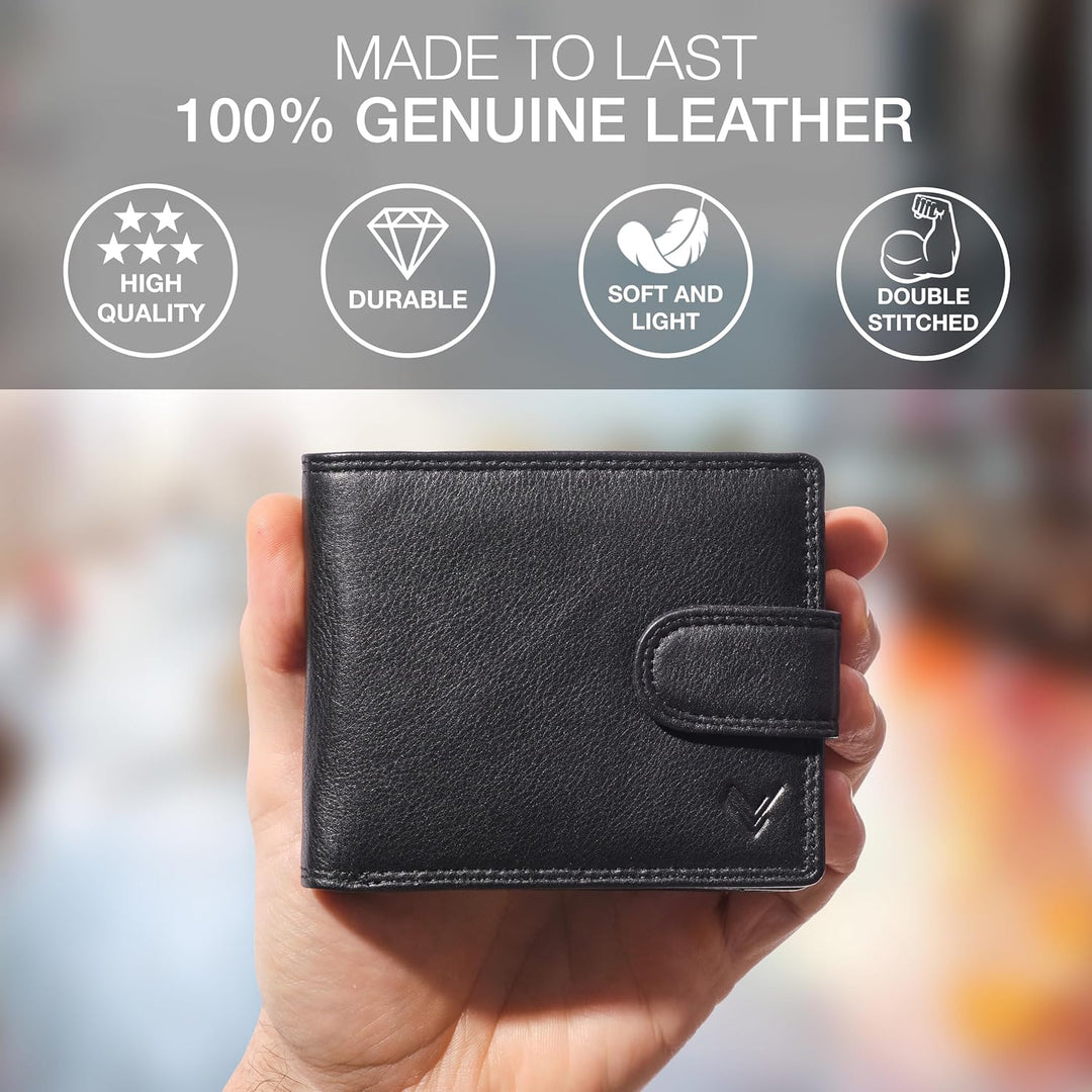 Cartera Lavalen de cuero suave para hombres \u2013 billetera genuin...