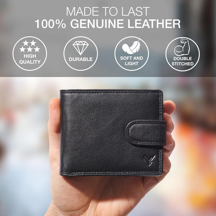 Cartera Lavalen de cuero suave para hombres \u2013 billetera genuin...