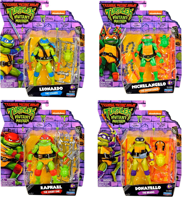 Teenage Mutant Ninja Turtles Playmates Toys - Paquete de 4