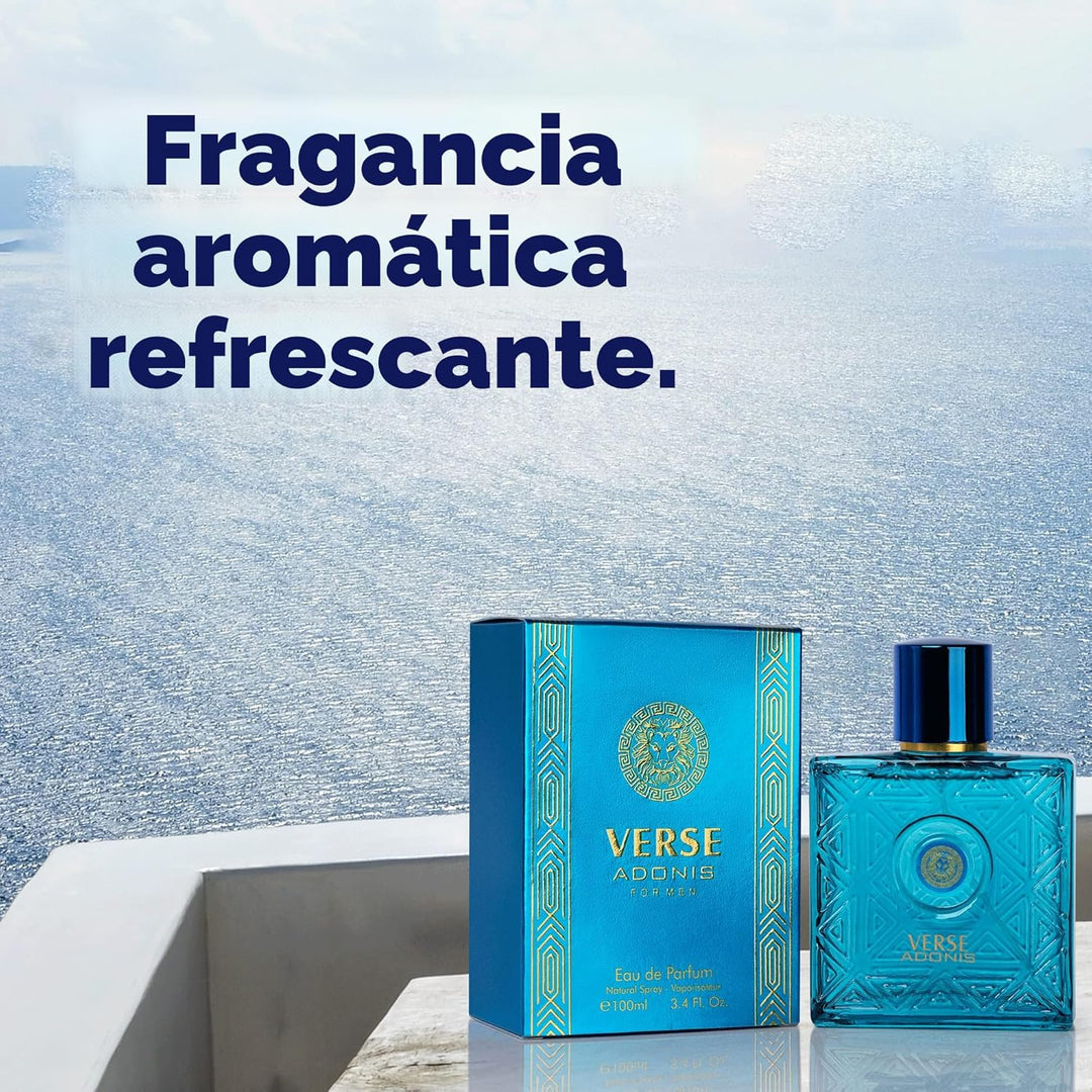 NovoGlow Verse Adonis Eau De Parfum para hombres 3.4 fl. oz. 100ml...